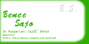 bence sajo business card